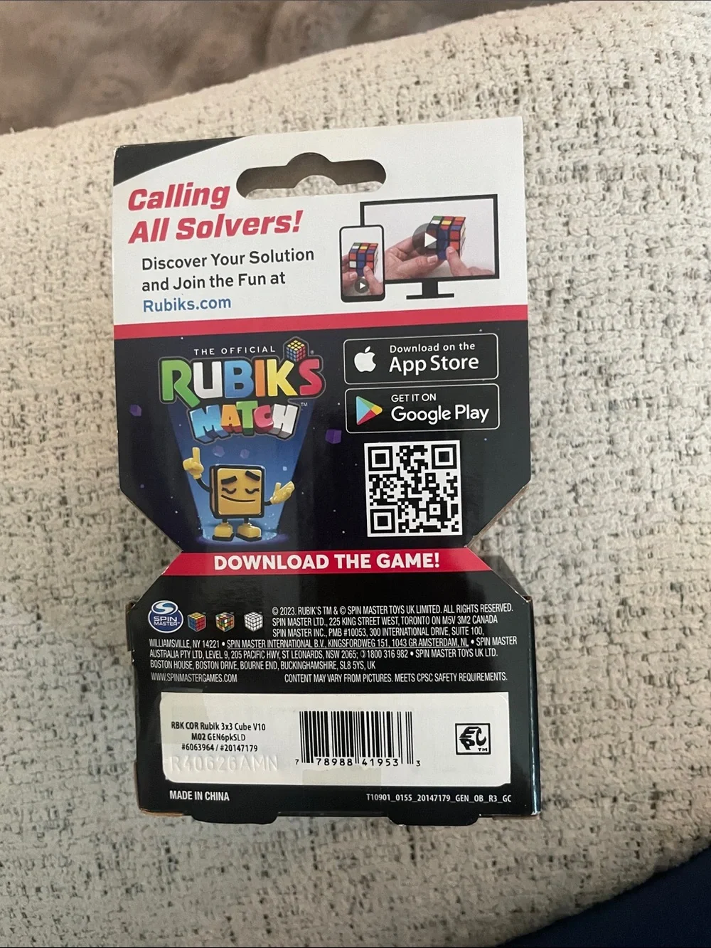 Rubix Cube 3x3 Cube Puzzle - Official Kids Game